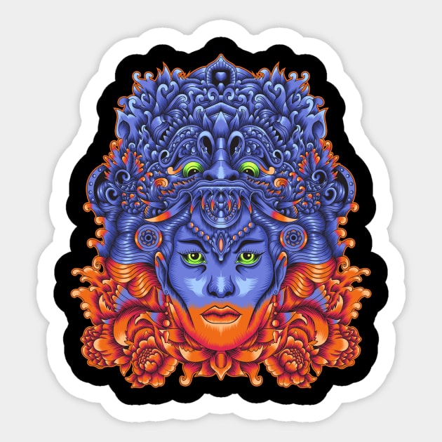 Kala Rau Balinese mythology Sticker by Marciano Graphic